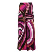 Zijden twill broek in fuchsia en bruin Emilio Pucci , Multicolor , Dam...