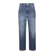 Stretch katoenen denim broek Eleventy , Blue , Dames