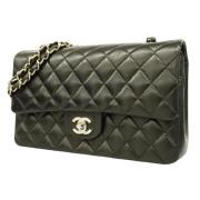 Pre-owned Leather chanel-bags Chanel Vintage , Black , Dames