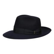 Vilt Breedgerande Hoed Borsalino , Blue , Heren