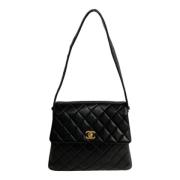 Pre-owned Leather chanel-bags Chanel Vintage , Black , Dames