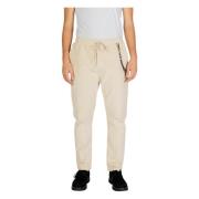 Beige Rits Kant Broek Herfst/Winter Gianni Lupo , Beige , Heren