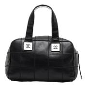 Pre-owned Leather chanel-bags Chanel Vintage , Black , Dames