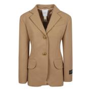 Beige Ceintuur Oversized Jas Patou , Beige , Dames