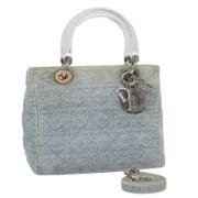 Pre-owned Canvas handbags Dior Vintage , Blue , Dames