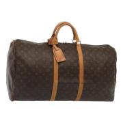 Pre-owned Canvas travel-bags Louis Vuitton Vintage , Brown , Dames