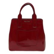 Pre-owned Leather handbags Miu Miu Pre-owned , Red , Dames