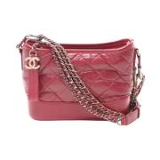 Pre-owned Leather chanel-bags Chanel Vintage , Red , Dames