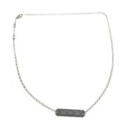 Pre-owned Metal necklaces Louis Vuitton Vintage , Gray , Dames