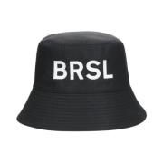 Waterdichte Nylon Bucket Hat met Borduursel Borsalino , Black , Unisex