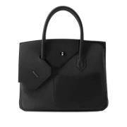 Pre-owned Leather handbags Hermès Vintage , Black , Dames