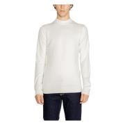 Wit Effen Gebreid Lange Mouwen Mannen Antony Morato , White , Heren