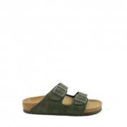 Groene Birko-Flor® Sandalen Birkenstock , Green , Heren