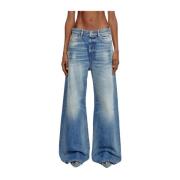 Wijde Pijp Denim Jeans 1996 D-Sire Diesel , Blue , Dames