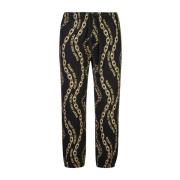 Zwarte Broek voor Mannen Aw24 Versace Jeans Couture , Black , Heren