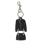 Stijlvolle leren sleutelhanger met decoratieve studs Versus Versace , ...