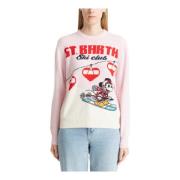 Abstract Multicolor Ski Club Sweater Logo MC2 Saint Barth , Multicolor...