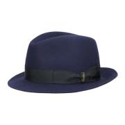 Klassieke Vilt Trilby Hoed Borsalino , Blue , Heren