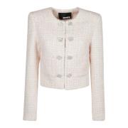 Korte Boucle Jas Rotate Birger Christensen , Pink , Dames