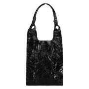 Glanzende Tote Tas Anita Bilardi , Black , Dames