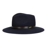 Zacht Leren Hoofdband Borsalino , Blue , Heren