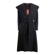 Belted Coats Max Mara Studio , Black , Dames