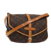 Pre-owned Canvas louis-vuitton-bags Louis Vuitton Vintage , Brown , Da...