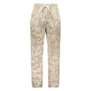 Katoenen Track-Pants Elastische Taille Zijzakken John Elliott , Beige ...