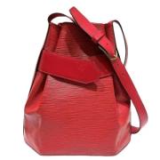 Pre-owned Leather louis-vuitton-bags Louis Vuitton Vintage , Red , Dam...