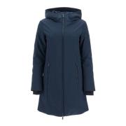 Softshell donsparka met capuchon Woolrich , Blue , Dames