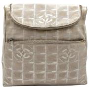 Pre-owned Canvas chanel-bags Chanel Vintage , Beige , Dames