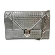 Pre-owned Leather dior-bags Dior Vintage , Gray , Dames