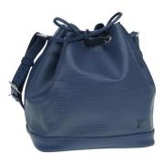 Pre-owned Leather shoulder-bags Louis Vuitton Vintage , Blue , Dames