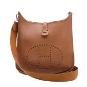 Pre-owned Leather shoulder-bags Hermès Vintage , Brown , Dames