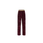 Stijlvolle Broek voor Vrouwen Elisabetta Franchi , Red , Dames