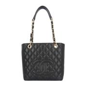 Pre-owned Leather chanel-bags Chanel Vintage , Black , Dames