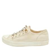 Pre-owned Canvas sneakers Dior Vintage , Beige , Dames