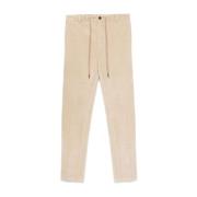 Beige Corduroy Broek met Koordzoom Circolo 1901 , Beige , Heren