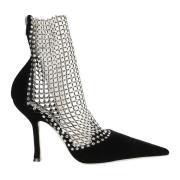 Kristal Strass Slingback Mid-High Heel René Caovilla , Black , Dames