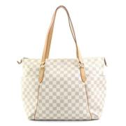 Pre-owned Canvas louis-vuitton-bags Louis Vuitton Vintage , White , Da...