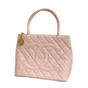 Pre-owned Leather chanel-bags Chanel Vintage , Pink , Dames