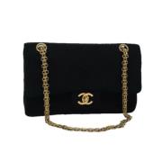 Pre-owned Cotton chanel-bags Chanel Vintage , Black , Dames