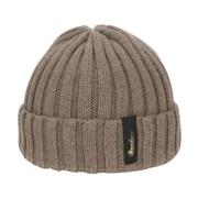 Kasjmier Geribbelde Beanie Muts Borsalino , Brown , Unisex