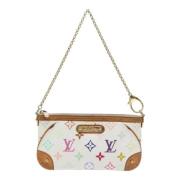 Pre-owned Canvas clutches Louis Vuitton Vintage , White , Dames