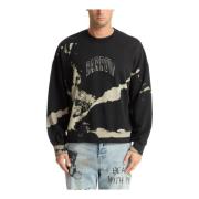 Gestreept Multicolor Logo Sweatshirt Barrow , Black , Heren