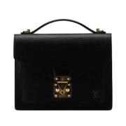 Pre-owned Leather louis-vuitton-bags Louis Vuitton Vintage , Black , D...