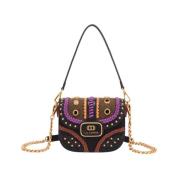 Stijlvolle Leren Tas La Carrie , Multicolor , Dames