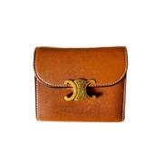 Pre-owned Leather wallets Celine Vintage , Brown , Dames