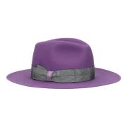 Gestreepte Hoofdband Vilthoed Borsalino , Purple , Dames