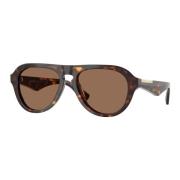 Stijlvolle zonnebril in bruine tint Burberry , Brown , Heren